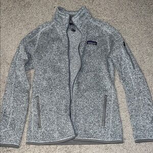 Patagonia women’s Heathered Gray Zip-Up Jacket